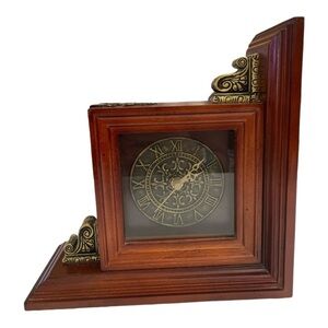 Vtg Style Bombay Company Shelf Bookend, Clock Bookend, Shelf Bookend